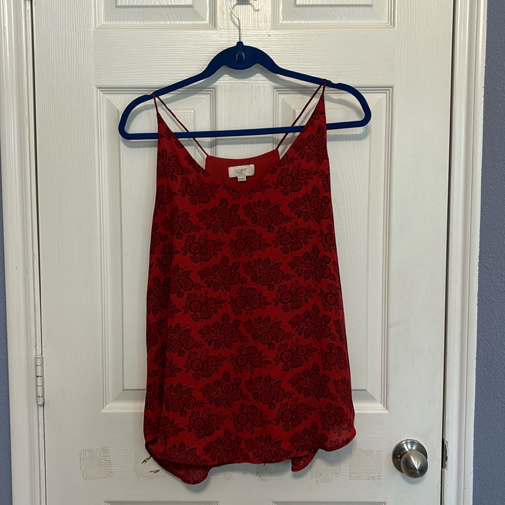 Red Blouse by LOFT
